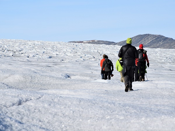Una camminata sull'ice cap, la calotta di ghiaccio che ricopre la Groenlandia