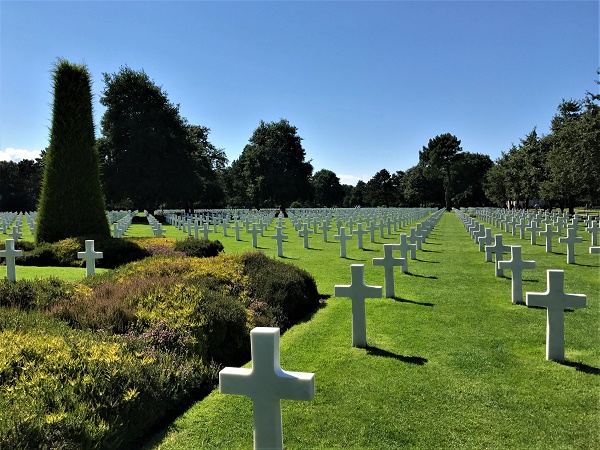 Il cimitero militare di Colleville-sur-Mer, in Normandia.