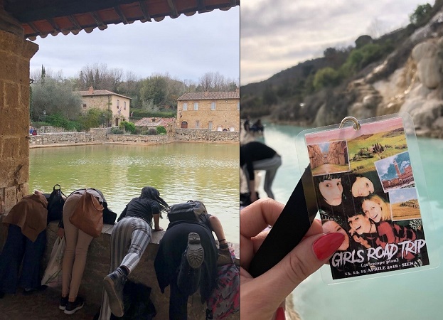 Bagno Vignoni è da visitare per il suo centro minuto di case in pietra e balconi fioriti, che circonda una calda vasca termale.