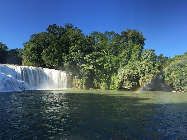 Chiapas vuol dire esplorare territori verdissimi e incontaminati come le cascate di Agua Azul.