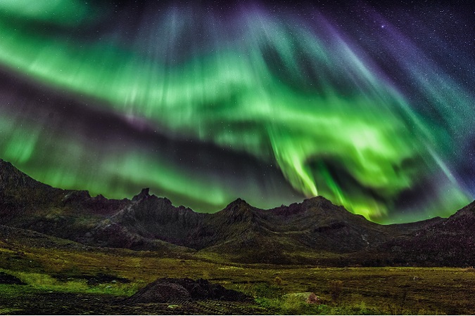 Il culmine della sorpresa alle isole Lofoten la riserva sempre l'ineffabile aurora