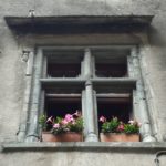 Particolare di un'antica casa di Bard