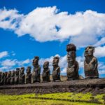 Le tipiche sculture di Rapa Nui (isola di Pasqua)