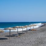 Spiaggia di Kamari a Santorini