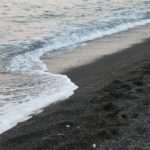 Spiaggia di sabbia nera a Perissa