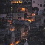 Scorcio di Matera al tramonto