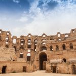 L'anfiteatro romano di El Jem, utilizzato anche per alcune scene del film "Il gladiatore"