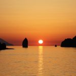 Tramonto alle isole Eolie