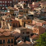 Vista dei tetti della città