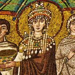 Particolare di un mosaico a Ravenna