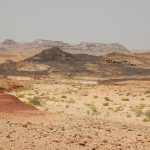 Sulla strada verso Masada, attraversando il deserto