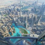 Dubai dall'alto degli 800 metri del Burj Khalifa