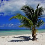 Meravigliosa spiaggia cubana sul mar dei Caraibi