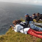 I ragazzi alle Cliffs of Moher