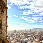 Veduta di Barcellona dalla Sagrada Familia