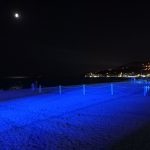 Veduta Cogoleto by night dalla spiaggia [foto di Cinzia Cerrina]