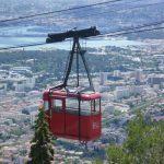 La funivia di Tolone che porta a Mont Faron