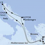 L'itinerario di MSC Armonia