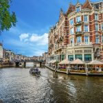 Ristorante sui canali ad Amsterdam