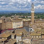 Veduta di piazza del Campo a Siena