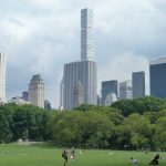 Lo skyline di New York dal Central Park