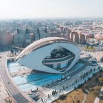 Veduta dall'alto della Città delle Arti e delle Scienze