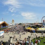 Vista dall'alto dell'Oktoberfest