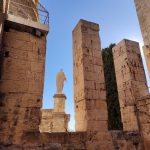 Statua romana nel parco archeologico di Tarragona