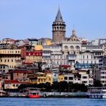 Vista di Istanbul dal Bosforo