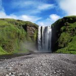 La cascata Skogafoss, Islanda