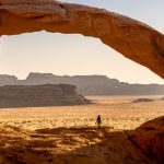 Uno degli archi di roccia più belli del Wadi Rum