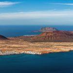 Veduta dall'alto dell'isola La Graciosa