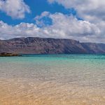 Gli splendidi colori del mare nei pressi di Playa Francesca, La Graciosa