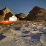 Tende Beduine nel deserto